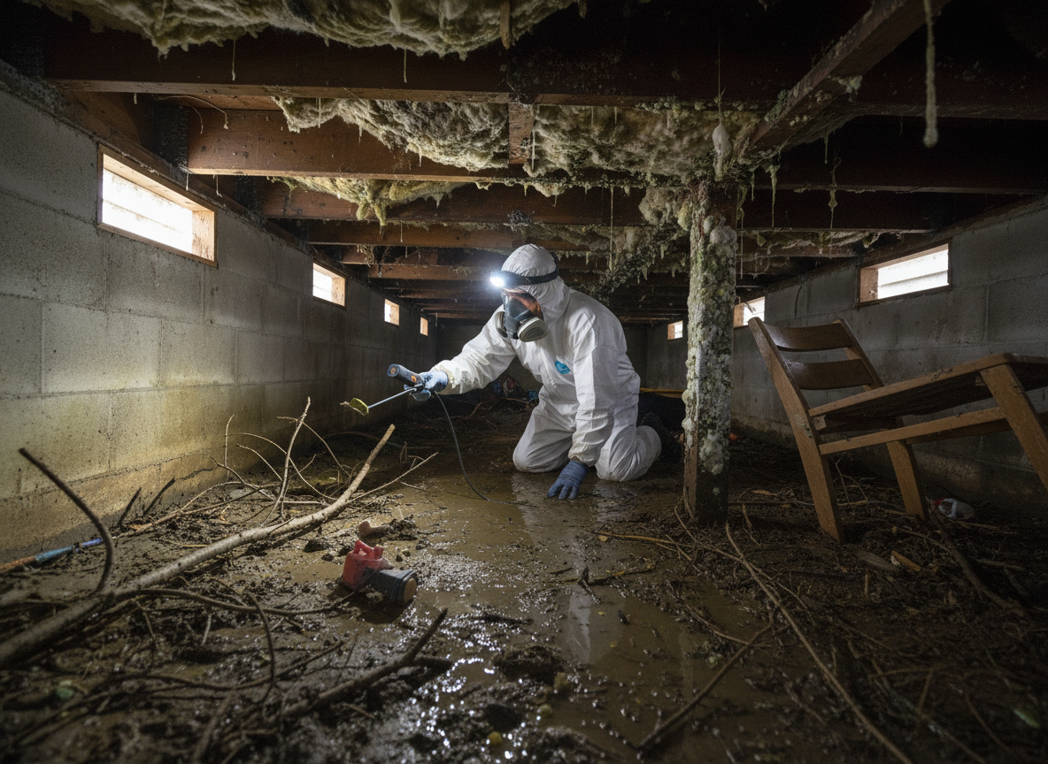 Inspecting Crawl Spaces for Mold After Flash Floods
