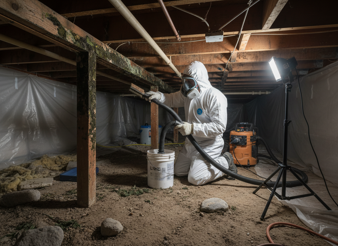 Crawl Space Mold Removal in North Palm Springs, CA